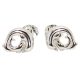 Silver dolphin earrings for children