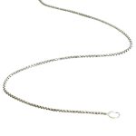 Silver Venetian snake chain, thinner, 50 cm