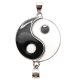 Yin-Yang Pair Pendant in Silver
