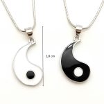 Yin-Yang Pair Pendant in Silver