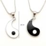 Yin-Yang Pair Pendant in Silver