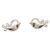 Silver bird earrings for children