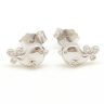 Silver bird earrings for children