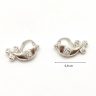 Silver bird earrings for children