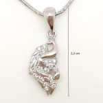 Silver peacock pendant