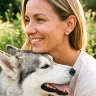 Ezüst kutyás fülbevaló Husky