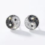 Yin Yang Silver earrings