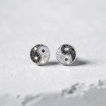 Yin Yang Silver earrings