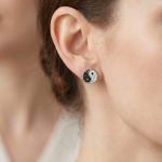 Yin Yang Silver earrings