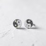 Yin Yang Silver earrings