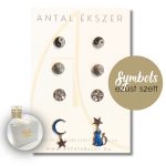 Symbols silver earrings set