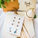 Symbols silver earrings set