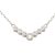 Silver necklace with zirconia stones