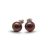 8 mm gray freshwater pearl earrings