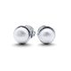 White freshwater pearl earrings 