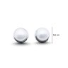 White freshwater pearl earrings 