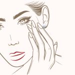 White freshwater pearl earrings 