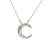 Silver chain with moon pendant