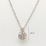 Silver chain with zirconia stones