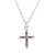 Silver chain with a small cross pendant