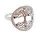 Silver ring with tree of life motif