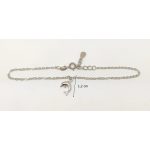 Silver bracelet with dolphin decoration