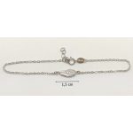 Silver bracelet with angel wing decoration