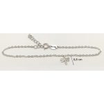Silver anklet with dragonfly pendant