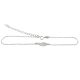 Silver anklet with angel wing decoration