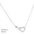Silver necklace with heart and infinity motif