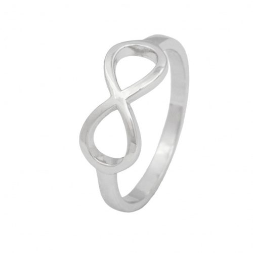 Silver ring with infinity symbol, without stones