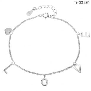 Silver LOVE bracelet