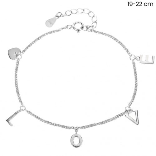 Silver LOVE bracelet