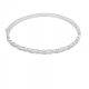 Silver bangle bracelet Wave