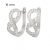 Silver French clasp earrings with infinity symbol