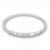 Silver bangle bracelet with diagonal pattern