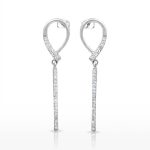 Silver drop / dangle earrings