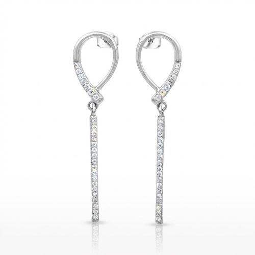 Silver drop / dangle earrings