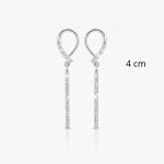 Silver drop / dangle earrings