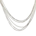 Silver multi-strand necklace