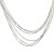 Silver multi-strand necklace