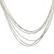 Silver multi-strand necklace