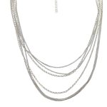 Silver multi-strand necklace