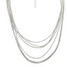 Silver multi-strand necklace