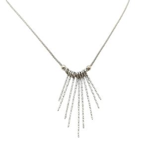 Silver decorative necklace