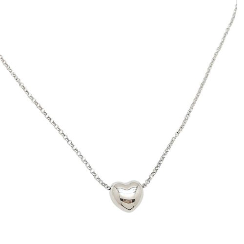 Silver heart necklace