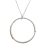 Silver chain with loop pendant