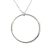Silver chain with large loop pendant
