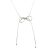Silver necklace with bow