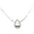 Silver chain necklace with drop pendant